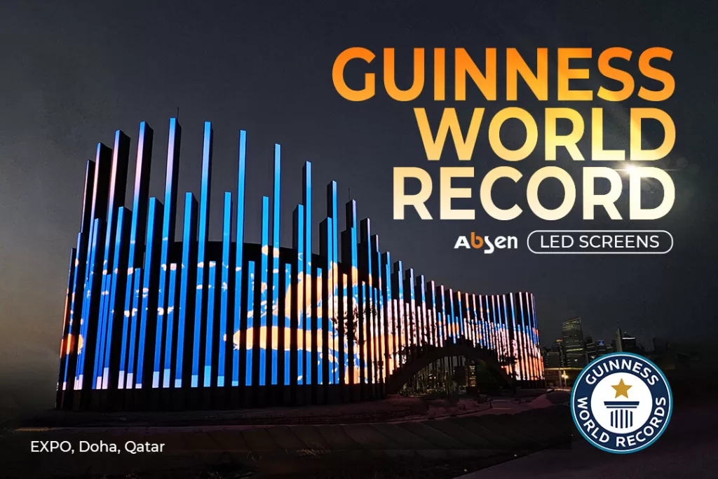 Guinness World Record for Qatar Expo Illuminated by Absen LED Screens